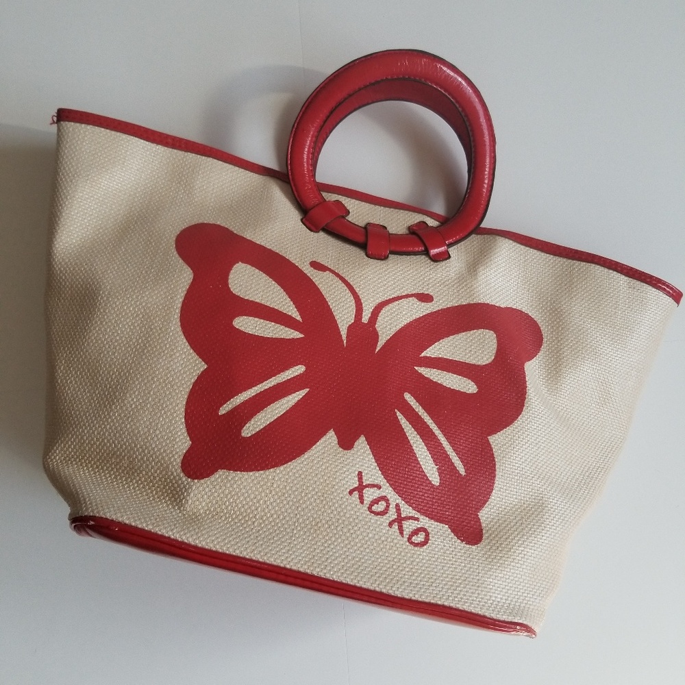 XOXO - Large Hand Tote Butterfly Beach Bag